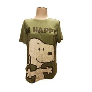 Peanuts Snoopy graphic tee Extra large junior Be Happy